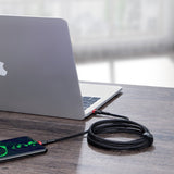 Baseus CATKLF-AL91 USB-C - USB-C PD QC kabel 100W 5A 480Mb/s 2m - sort og rød