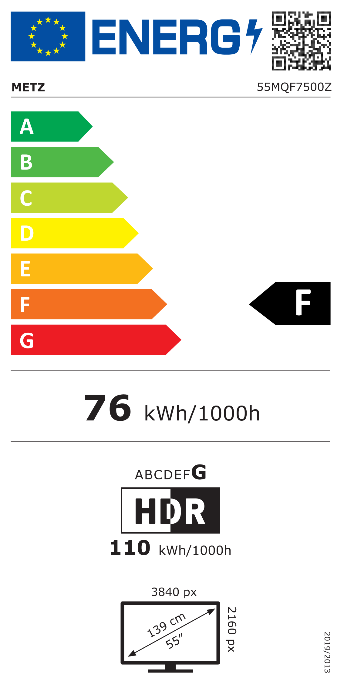 Metz 55MQF7500Z QLED - Google TV