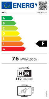 Metz 55MQF7500Z QLED - Google TV