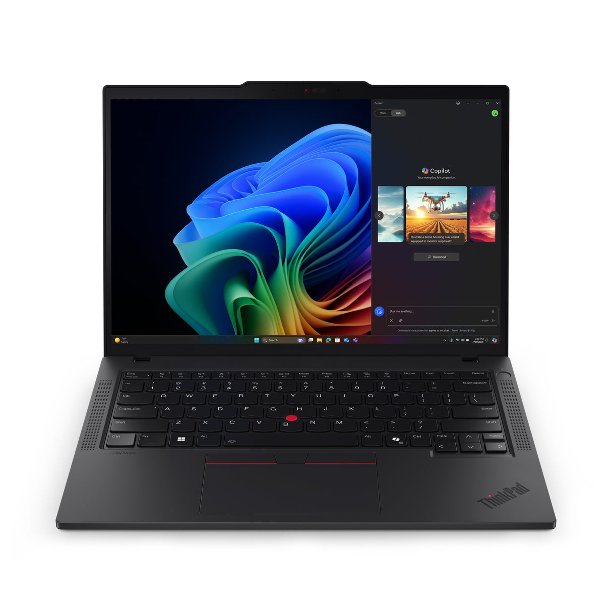 Lenovo ThinkPad T14 Gen 6 (AMD) Copilot+ PC AMD Ryzen AI 5 340 Laptop 35,6 cm (14") WUXGA 32 GB DDR5-SDRAM 512 GB SSD Wi-Fi 7 (802.11be) Windows 11 Pro Nordisk Sort