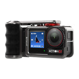 Metallbeskyttende beholder med Puluz-håndtag til DJI Osmo Action 5 Pro / Action 4 / Action 3