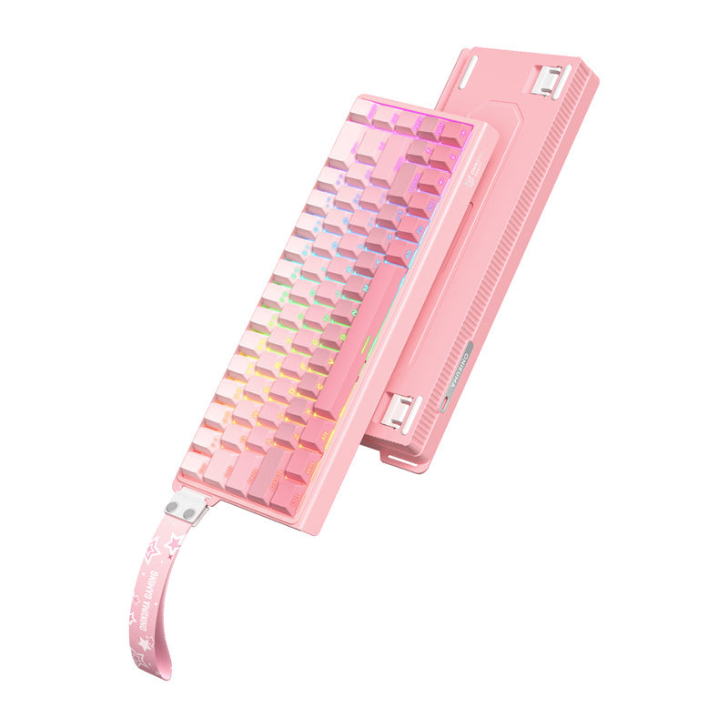ONIKUMA G69 tastatur med kabel (rosa)