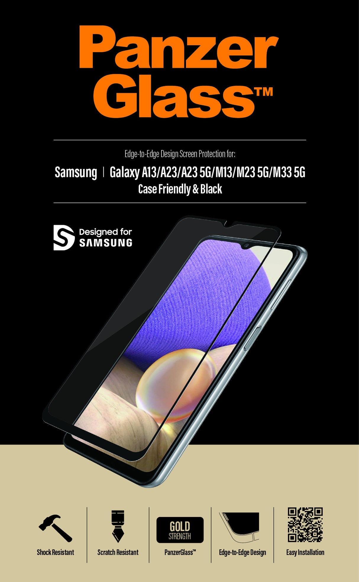 PanzerGlass Screen Protector Samsung Galaxy A13 / A23 / A23 5G / M13 / M23 5G / M33 5G