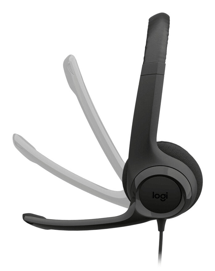 Logitech H390 Headset Ledningsført Opkald/musik USB Type-C Sort