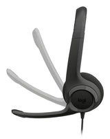 Logitech H390 Headset Ledningsført Opkald/musik USB Type-C Sort