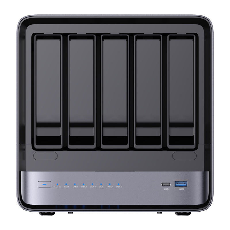 MINI-PC Minis Forum NAS N5 AMD Ryzen 7 H255, 16GB+128GB OS-lagring