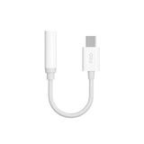 Dudao audio adapter hovedtelefon adapter fra USB Type C til mini jack 3,5 mm hvid (L16CPro hvid)