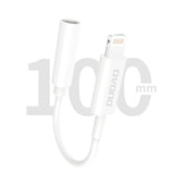 Dudao audio adapter hovedtelefon adapter fra Lightning til 3,5 mm mini jack hvid (L16i hvid)
