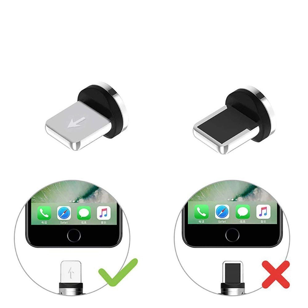 Plug adapter til magnetisk USB-kabel Lightning sølv