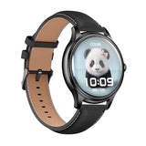 COLMI L28 Smart Watch (sort silikone + sort læderrem)