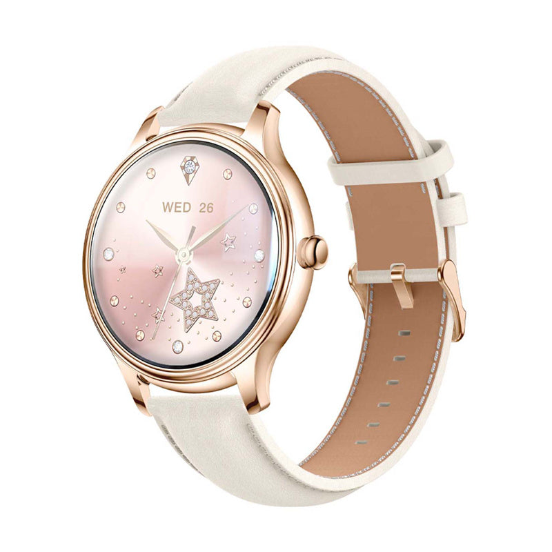 COLMI L28 Smart Watch (guld + guld læderrem)