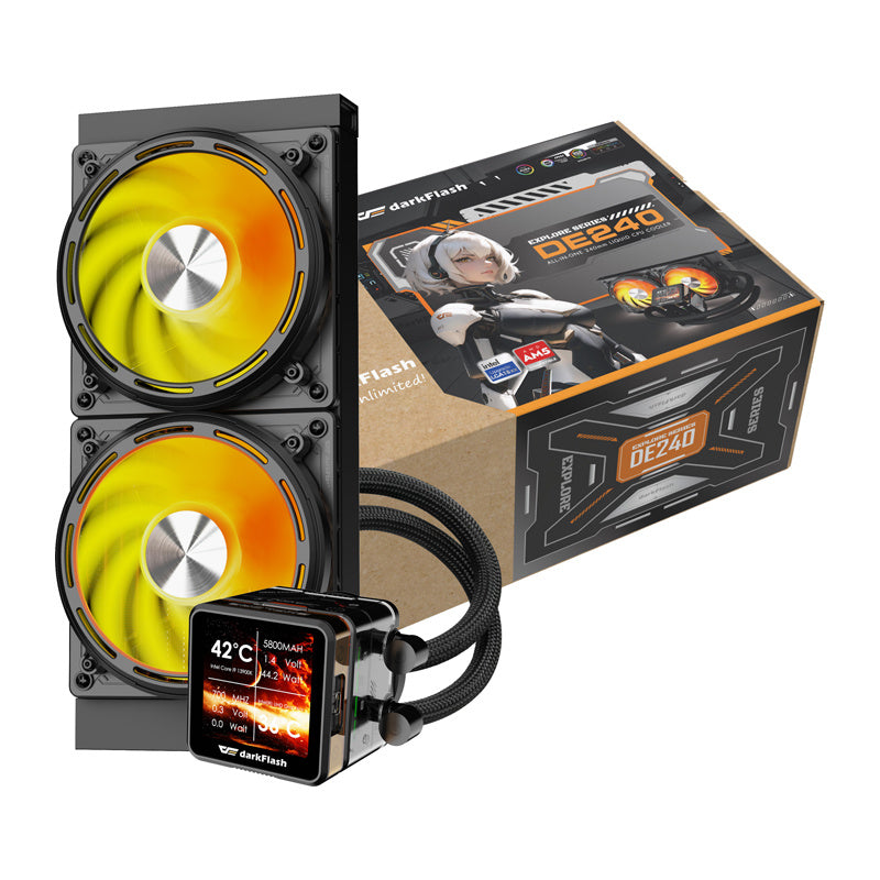 CPU-vandkøling DE240 (sort)