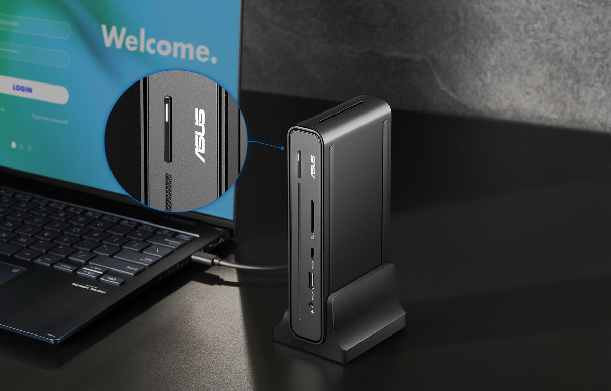 ASUS Triple Display USB-C Dock Duo DC301 Ledningsført Sort