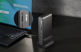ASUS Triple Display USB-C Dock Duo DC301 Ledningsført Sort