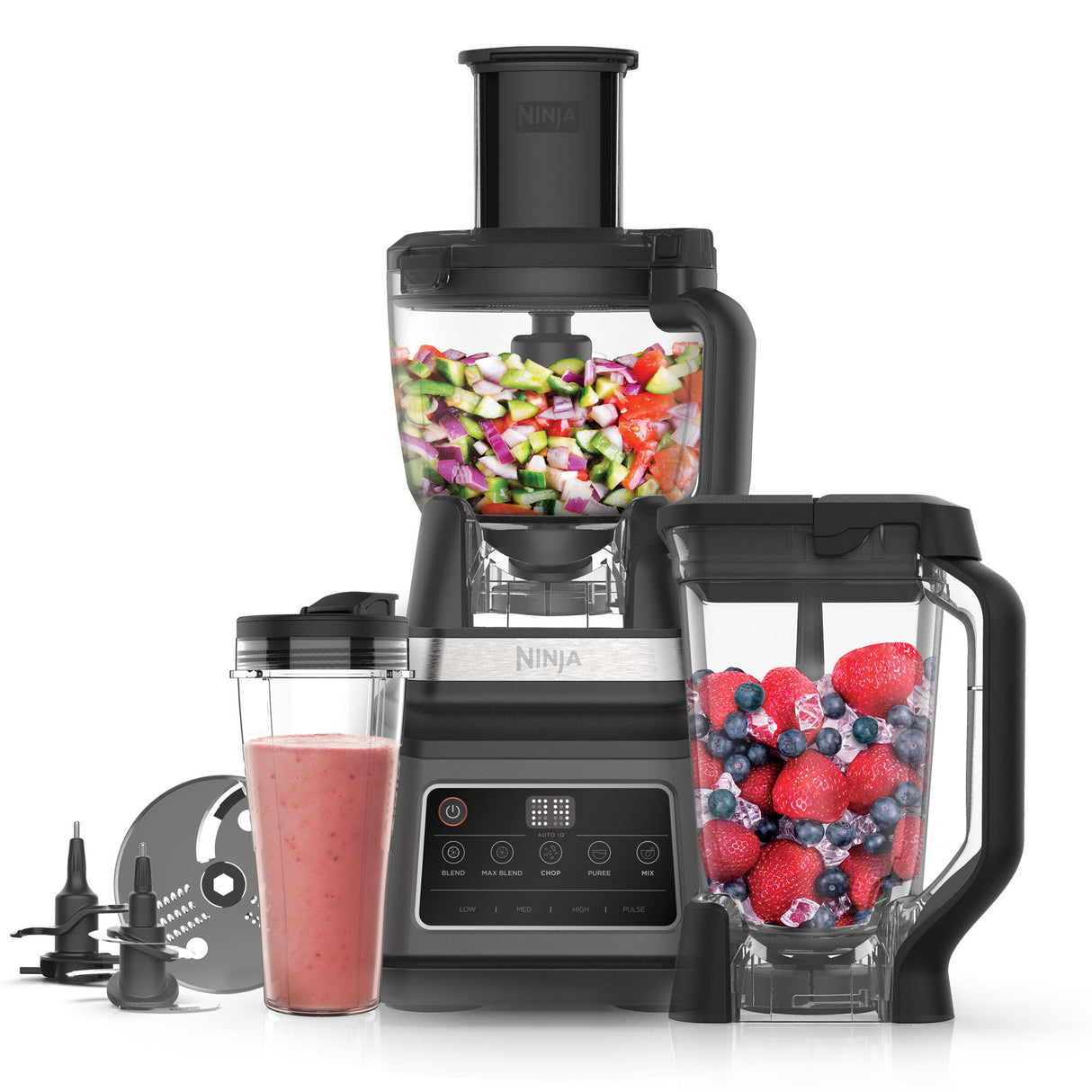 Ninja BN800 foodprocessor 1200 W 1,8 L Sort, Sølv