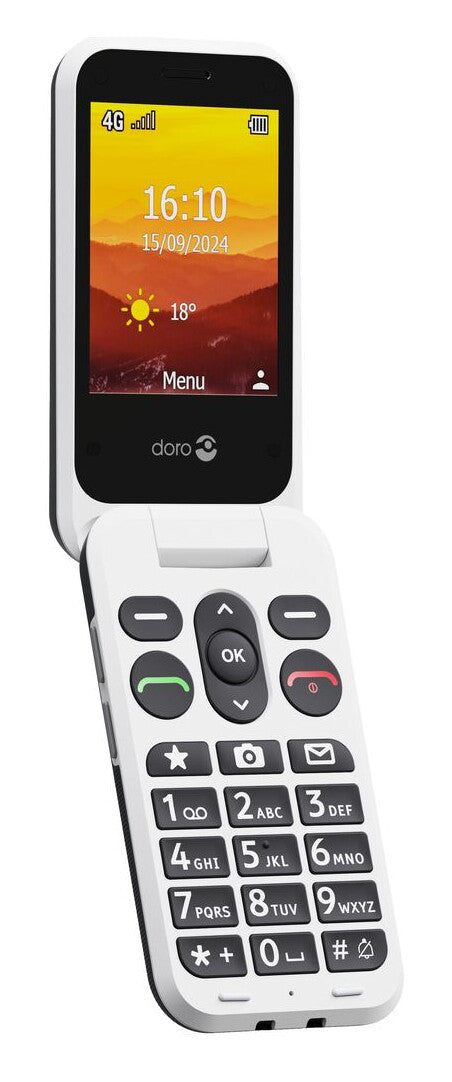 Doro Leva L20 7,11 cm (2.8") 132 g Sort, Hvid Feature telefon