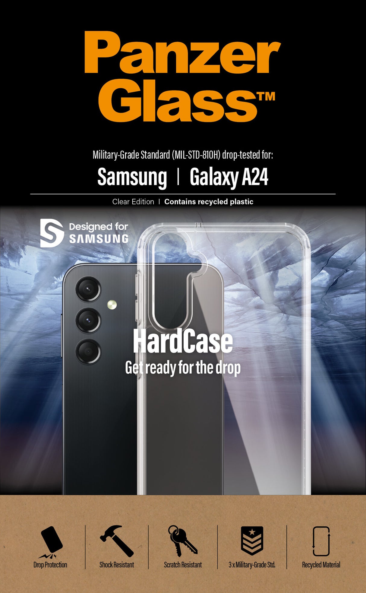 PanzerGlass ® HardCase Transparent Samsung Galaxy A24