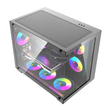 DarkFlash B275 PRO computerkasse (sort) + 6 vifter