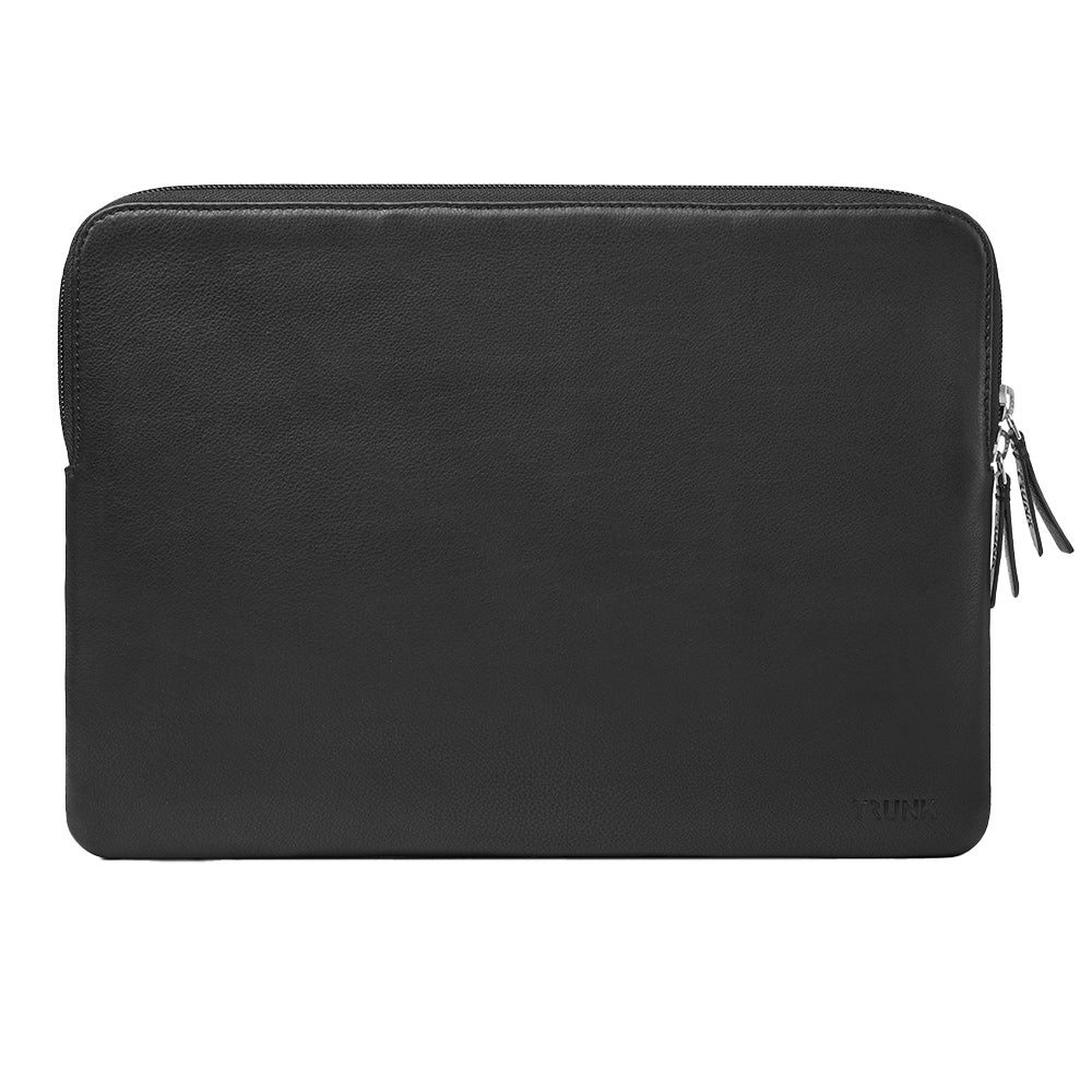 TRUNK ÆGTE LÆDER SLEEVE TIL MACBOOK 14" (33 X 23,5 X 2 CM) - BLACK