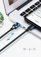 Ugreen US287 60116 USB-A / USB-C 2A kabel 1m - sort