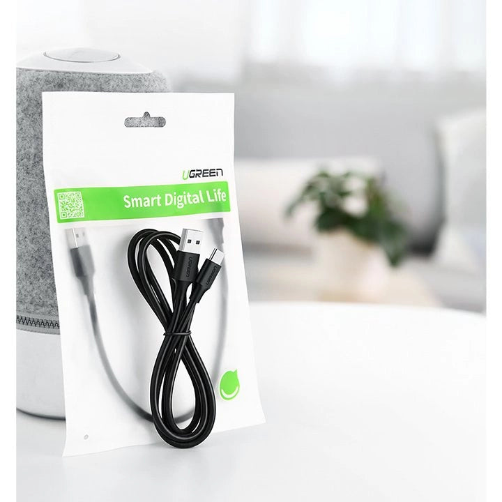 Ugreen US287 60118 USB-A / USB-C 3A kabel 2m - sort