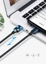 Ugreen US287 60118 USB-A / USB-C 3A kabel 2m - sort
