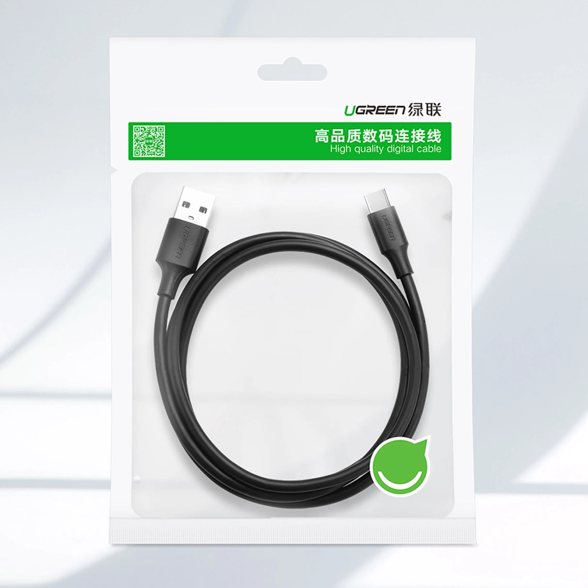 Ugreen US184 20882 USB-A 3.0 / USB-C 3A kabel 1m - sort