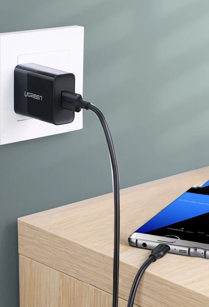Ugreen US184 20882 USB-A 3.0 / USB-C 3A kabel 1m - sort