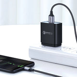 Grøn US290 60146 USB-A / micro USB 2.4A kabel 1m - grå