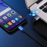 Grøn US290 60146 USB-A / micro USB 2.4A kabel 1m - grå