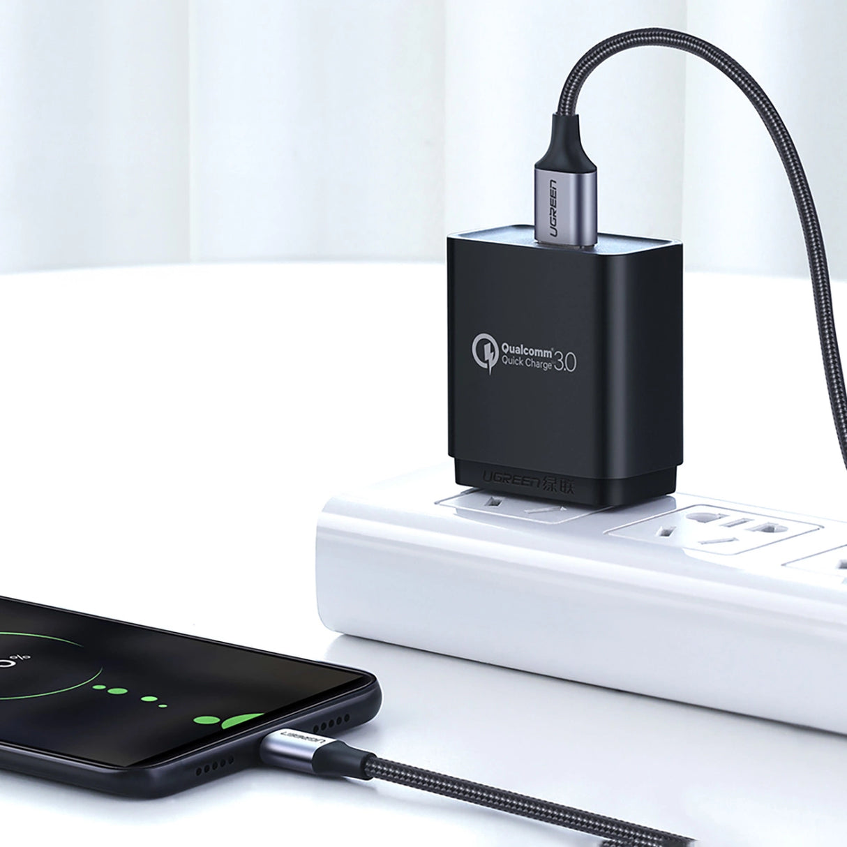 Ugreen US290 60148 USB-A / micro USB 2.4A kabel 2m - grå