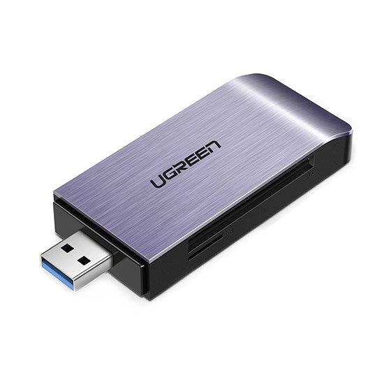 Ugreen SD / micro SD / CF / MS kortlæser til USB 3.0 grå (50541)