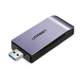Ugreen SD / micro SD / CF / MS kortlæser til USB 3.0 grå (50541)