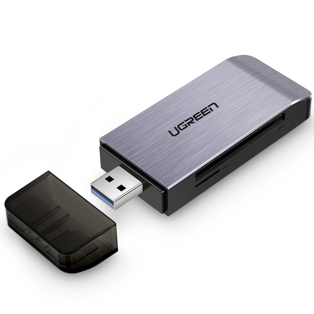 Ugreen SD / micro SD / CF / MS kortlæser til USB 3.0 grå (50541)