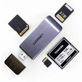Ugreen SD / micro SD / CF / MS kortlæser til USB 3.0 grå (50541)
