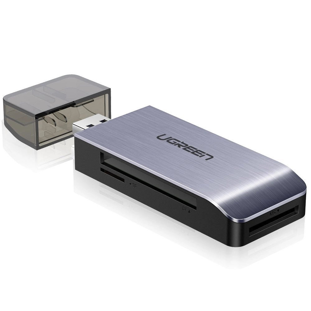 Ugreen SD / micro SD / CF / MS kortlæser til USB 3.0 grå (50541)