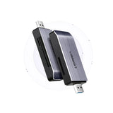 Ugreen SD / micro SD / CF / MS kortlæser til USB 3.0 grå (50541)