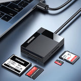 Ugreen CR125 30231 SD / micro SD / CF / MS hukommelseskortlæser med 1m USB 3.0-kabel - sort