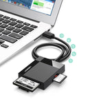 Ugreen CR125 30231 SD / micro SD / CF / MS hukommelseskortlæser med 1m USB 3.0-kabel - sort