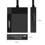 Ugreen CR125 30231 SD / micro SD / CF / MS hukommelseskortlæser med 1m USB 3.0-kabel - sort