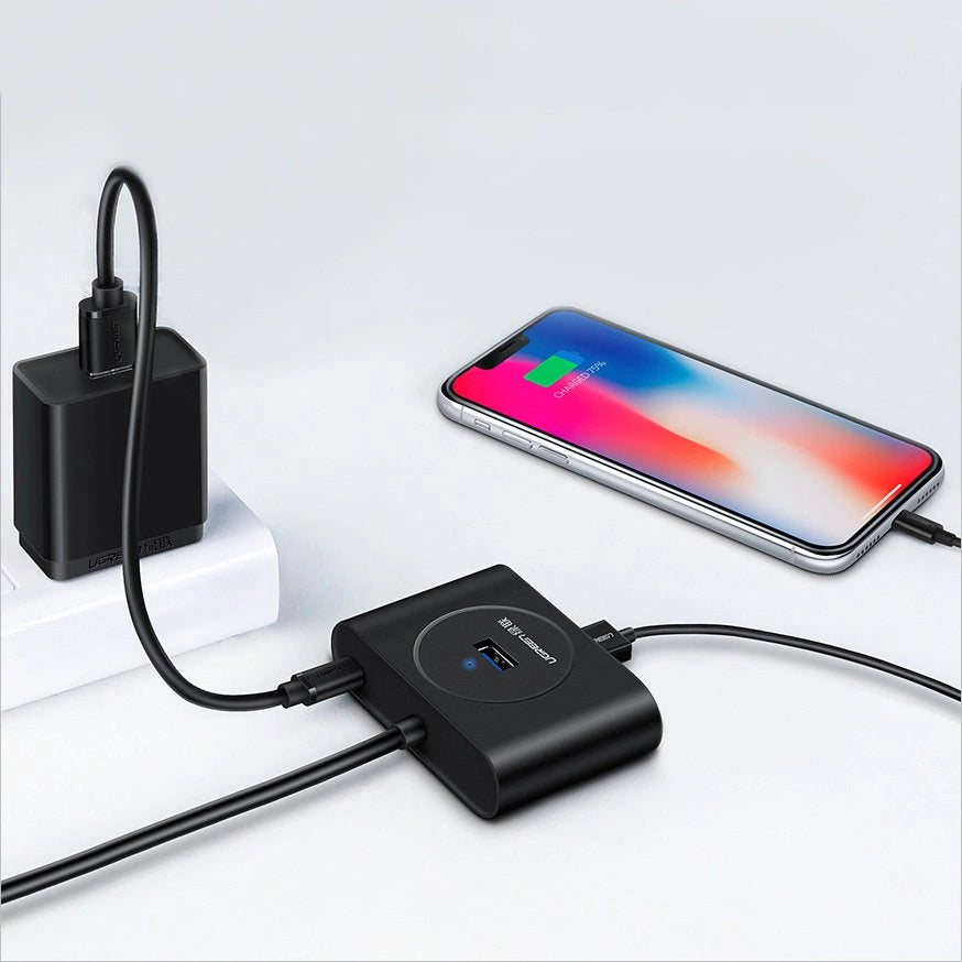 Ugreen HUB 4x USB 3.2 Gen 1 (0,5 m kabel) sort (20290)