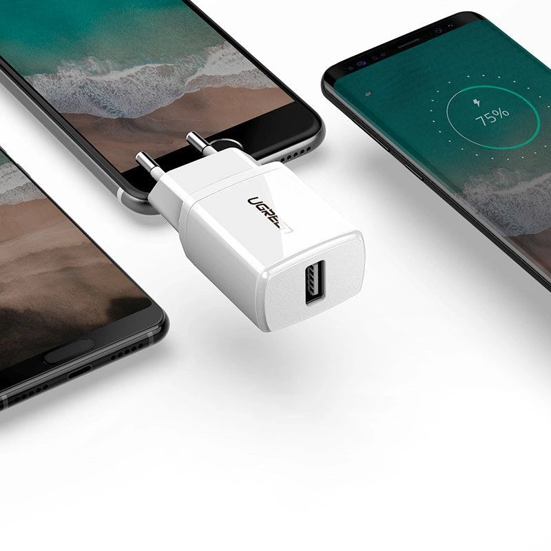 Ugreen USB-vægladning 2.1A sort (50459)