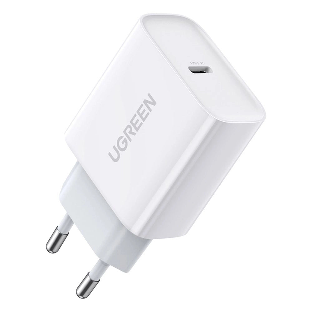 Ugreen USB-oplader Power Delivery 3.0 Hurtig opladning 4.0+ 20W 3A hvid (60450)