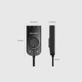 Ugreen eksternt lydkort musik adapter USB - 3,5 mm mini jack med volumen kontrol 15 cm sort (40964)