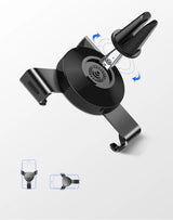Ugrøn bil tyngdekraft holder for luftforsyning ventilation gitter grå (50564)