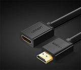 Ugreen HD107 10142 HDMI (mandlig) - HDMI (kvindelig) 4K Kabel 2m - sort