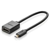 Ugreen kabel adapter kabel HDMI adapter - mikro HDMI 19 pin 20cm sort (20134)