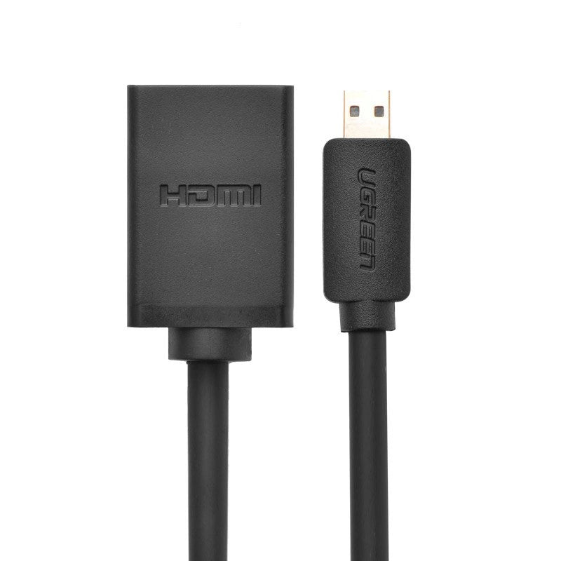 Ugreen kabel adapter kabel HDMI adapter - mikro HDMI 19 pin 20cm sort (20134)