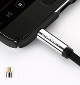 Ugreen fladkabelt lydkabel AUX 3,5 mm mini jack 1m sølv (10597)