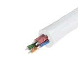 Grønne kabel hovedtelefon splitter 3,5 mm mini jack AUX mikrofon 20 cm (mikrofon + stereo udgang) sølv (30619)